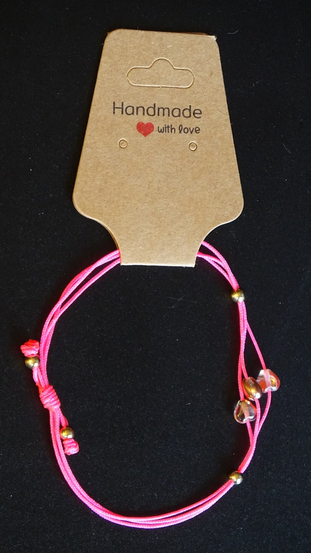 Pink hearts bracelet