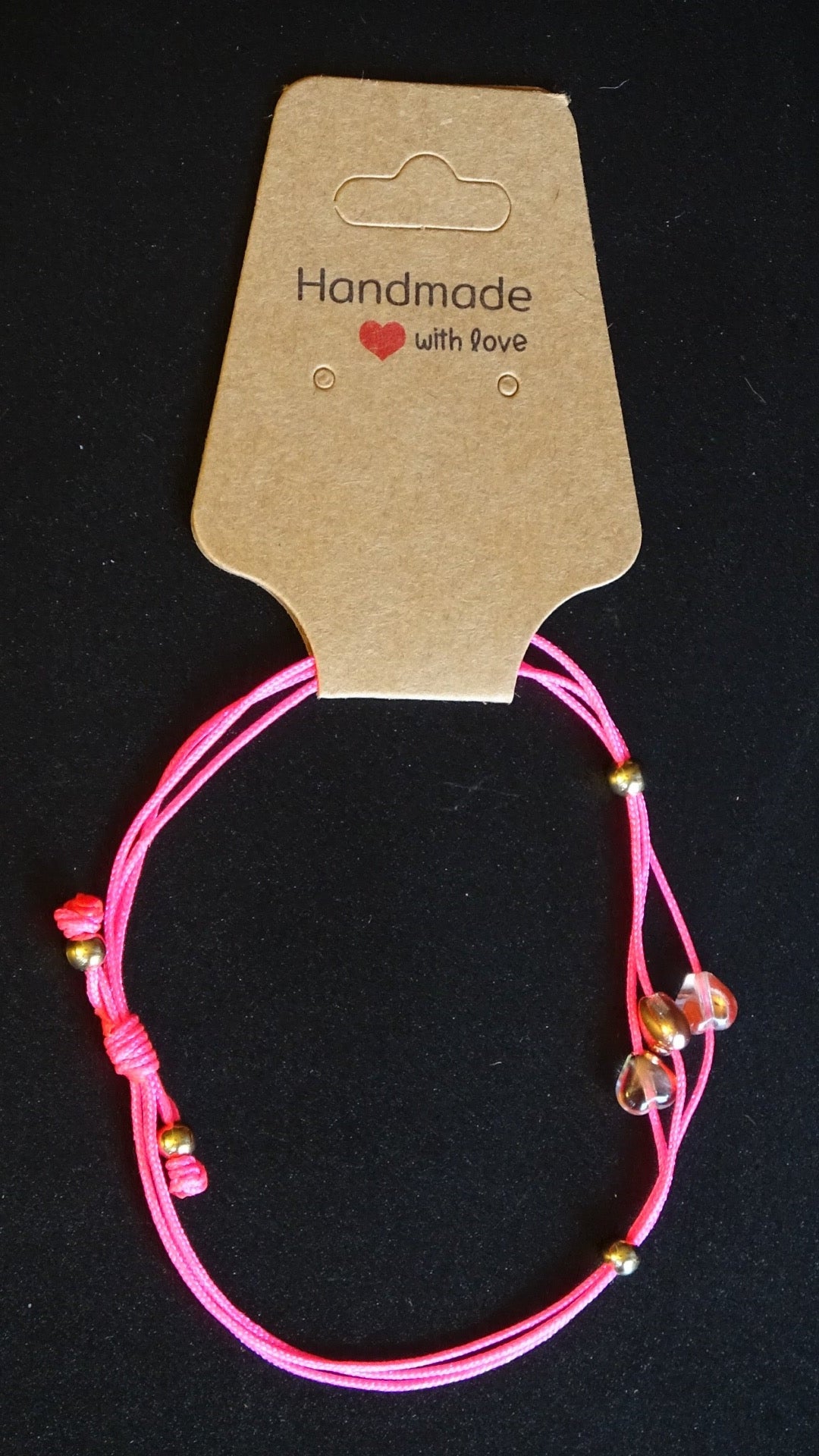 Pink hearts bracelet