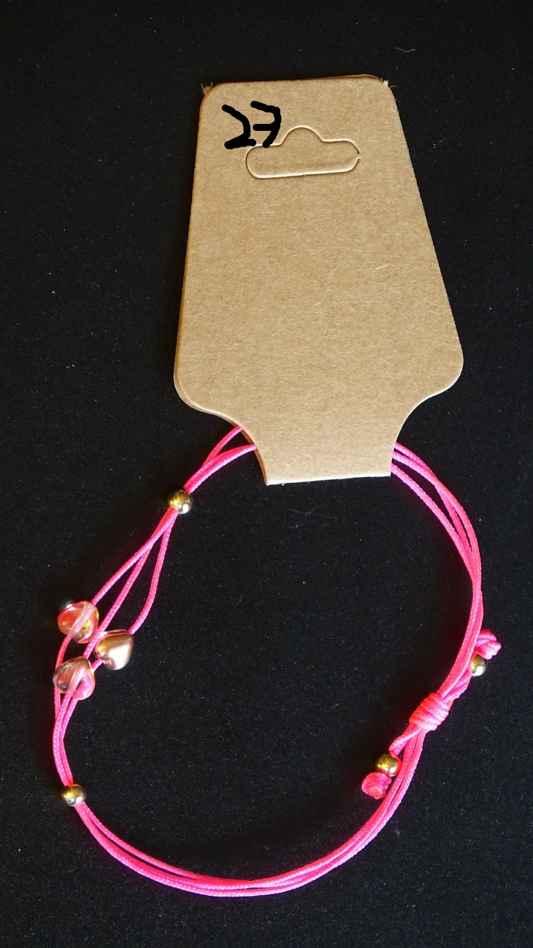 Pink hearts bracelet