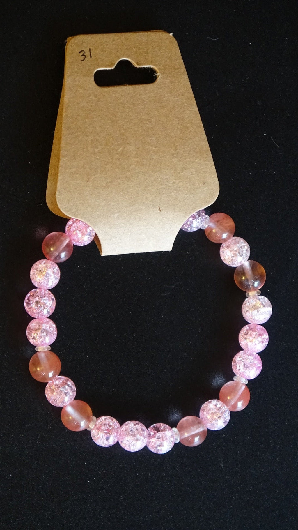 Pink stretch bracelet