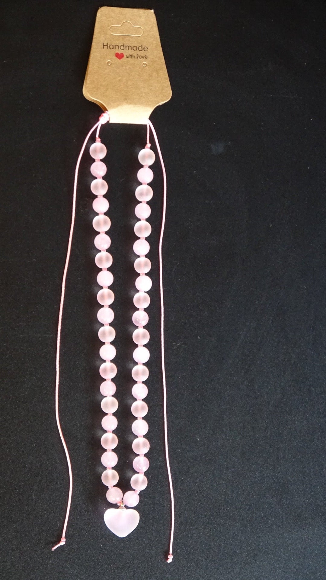 Rose quartz necklace
