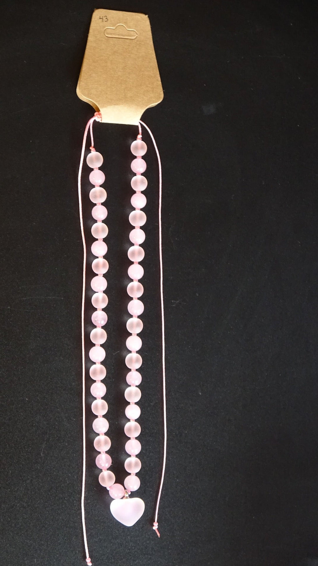 Rose quartz necklace