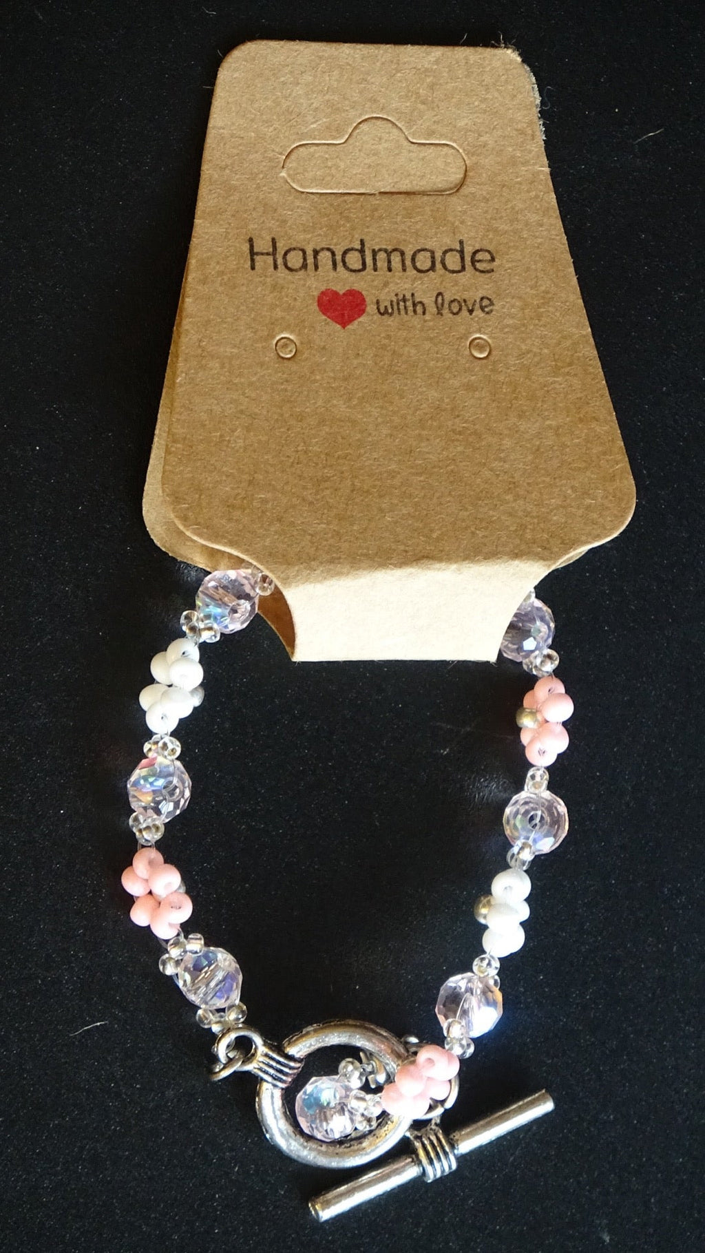 Beaded flower bracelet