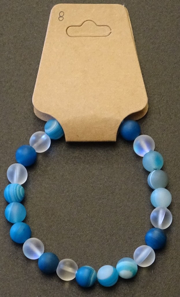 Blue dyed Agate