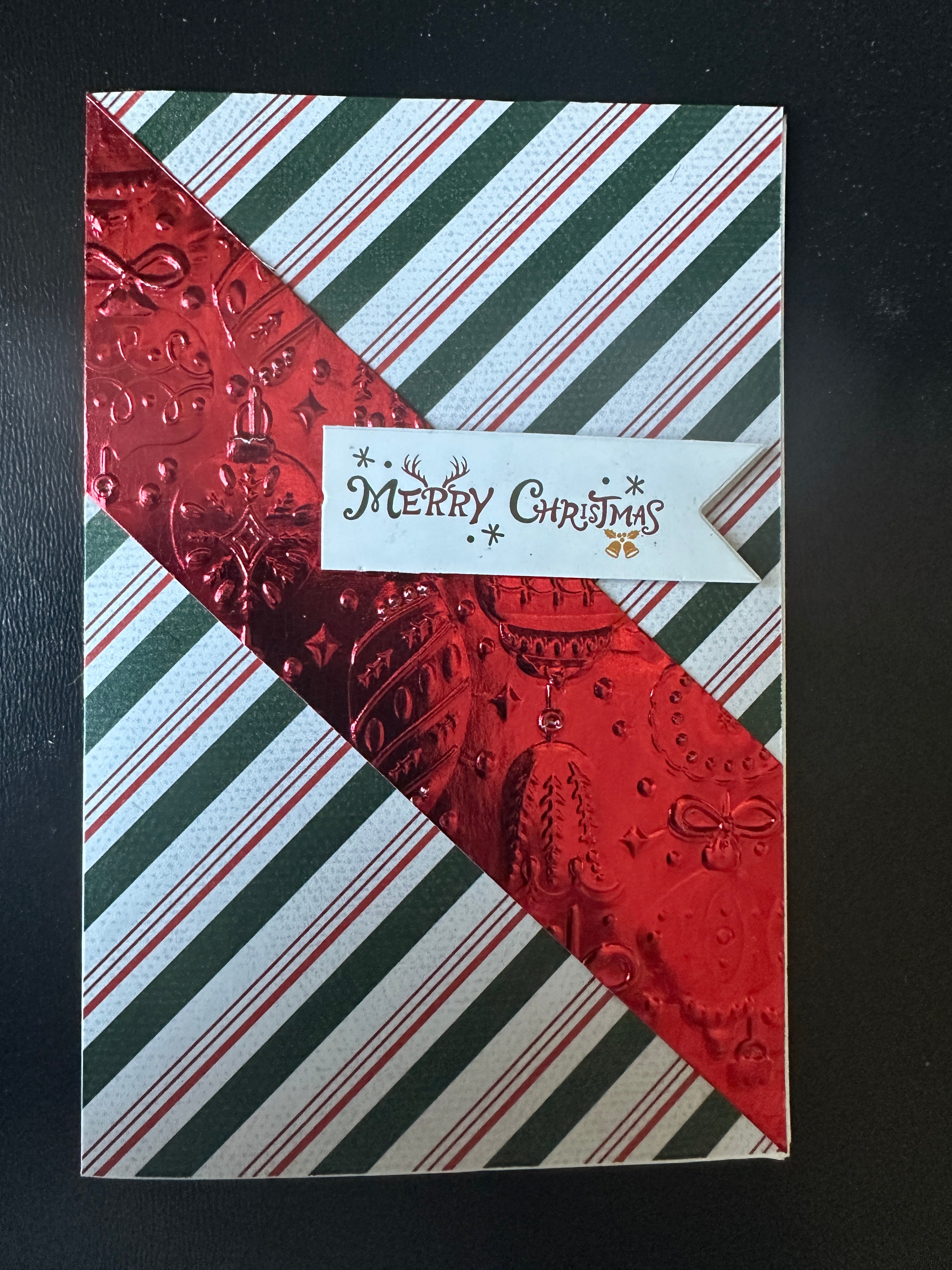 Merry Christmas - red stripe